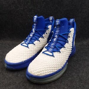 Nike AlphaDunk TB‎ Shoes White & Royal Blue CN9491-405 Men's Sz 13